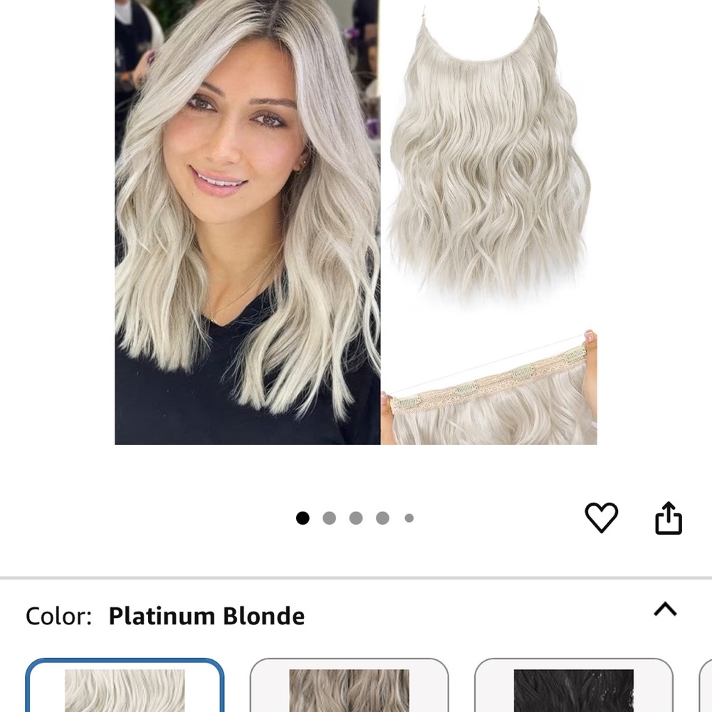 Luxurious Platinum Blonde Halo